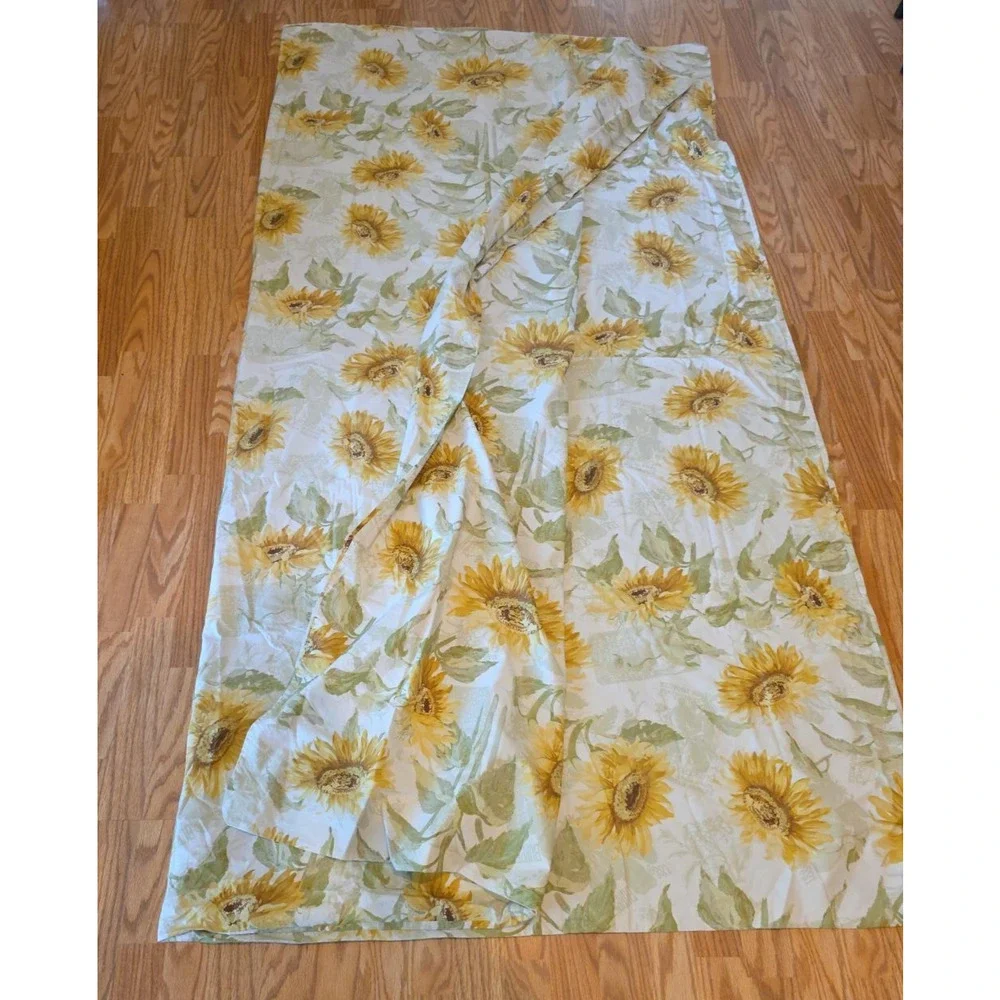 Pottery Barn Sunflower Floral Duvet Full Queen 2 Shams Cottagecore Yellow 3pc